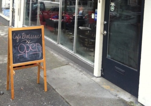 Now Open: Cafe Brosseau