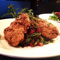 Chef Hudson's winning fried chicken at Maxwell's